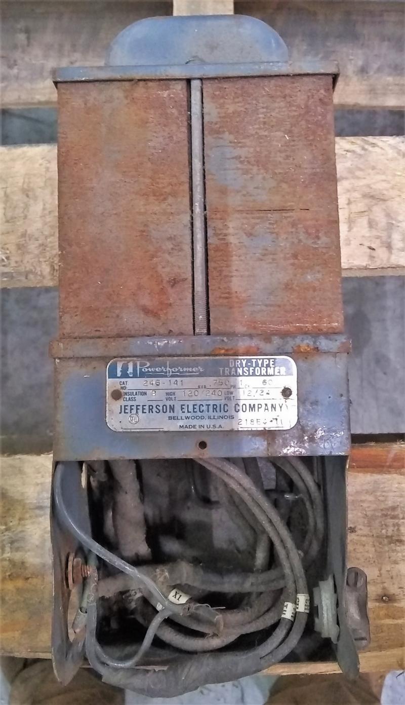 Jefferson Electric 246141 Powerformer .750 KVA Transformer Garden